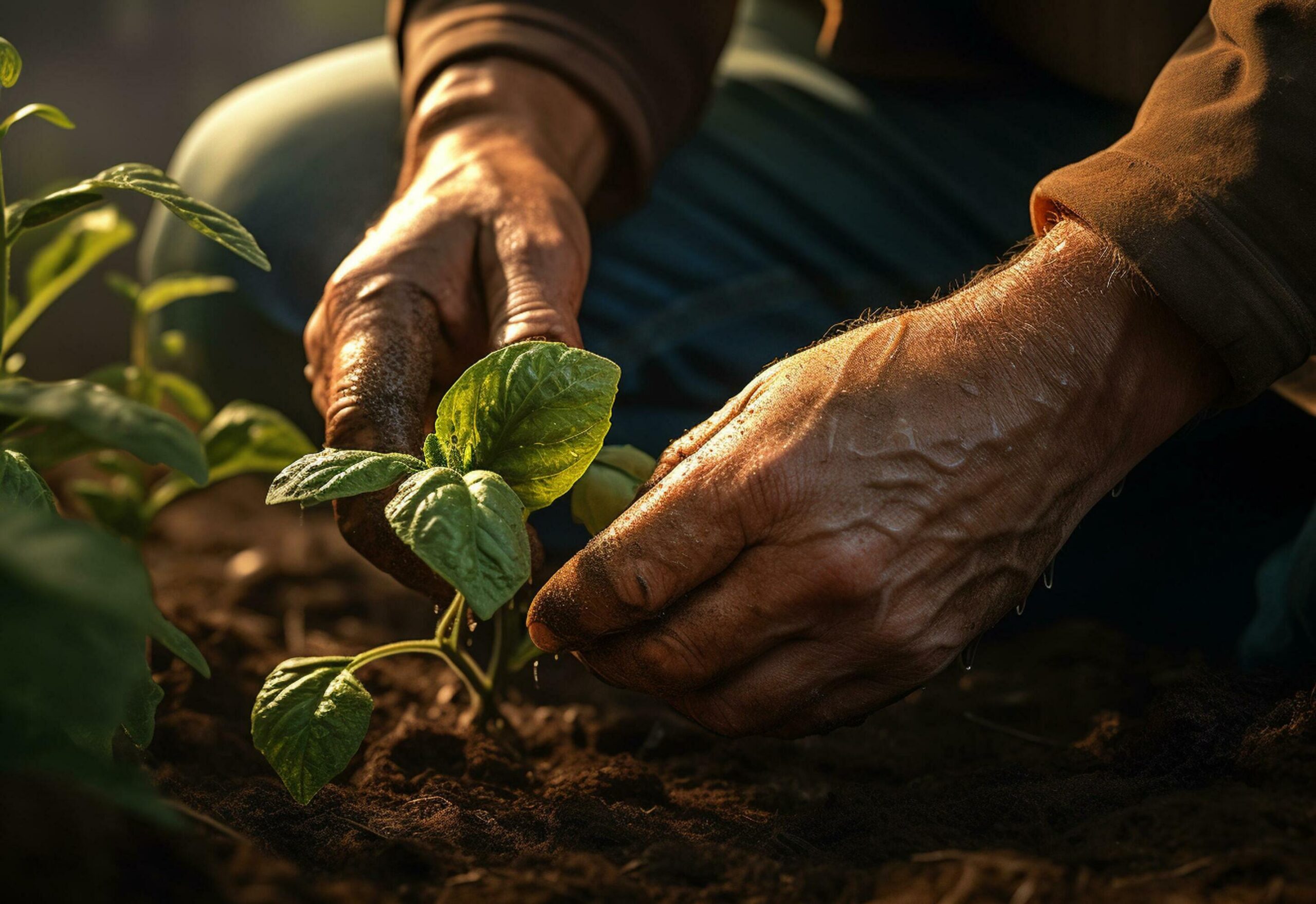 farmer-s-hands-over-farm-plants-realistic-image-ultra-hd-high-design-very-detailed-free-photo
